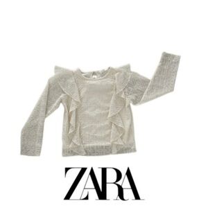 Zara girls long sleeve shirt size 9​